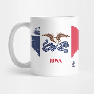 U.S. State - I Love Iowa - Iowa Flag Mug